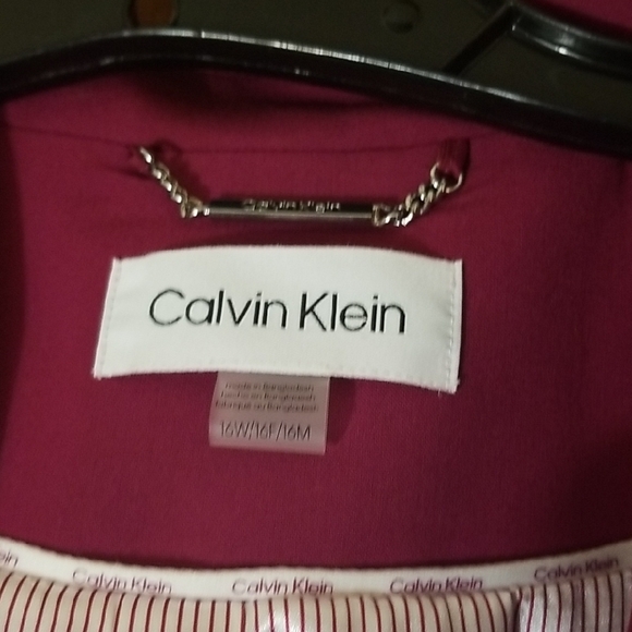 Calvin Klein Pink Blazer Modern Minimalist Design - Picture 3 of 5